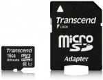 Obrzok produktu Transcend microSDHC 600x, Class 10 UHS-I, U1, pamov karta 16GB, Ultimate