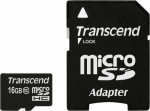 Obrzok produktu Transcend microSDHC karta, 16GB, adaptr SD