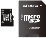 Obrzok produktu ADATA micro SDHC karta 32GB Class 4 + adaptr SDHC