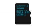 Obrzok produktu 32 GB . microSDXC karta Kingston Class U3 UHS-I V30 (r90MB / s,  w45MB / s) bez adaptra