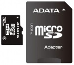 Obrzok produktu ADATA microSDHC karta, 32GB, adaptr SD