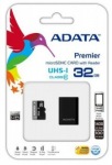 Obrzok produktu ADATA Premier microSDHC, UHS-I Class10, pamov karta, 32GB + USB micro taka