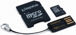 Obrázok produktu Kingston microSD karta 32GB, adaptér SD+adaptér USB