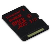 Obrzok Kingston microSDXC karta 64GB UHS-I U 3 (tanie  - SDCA3/64GBSP