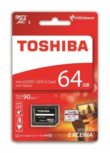 Obrzok 64 GB . microSDXC karta Toshiba EXCERIA Class 10 UHS  - THN-M302R0640EA