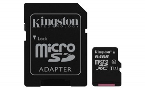 Obrzok 64 GB . microSDXC karta Kingston Class 10 UHS-I (r80MB  - SDCS/64GB