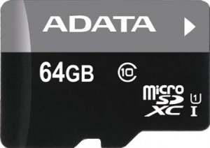 Obrzok ADATA MicroSDXC Premier USH-I Class 10 - AUSDX64GUICL10-R