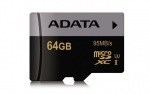 Obrzok produktu ADATA Premier Pro micro SDXC karta 64GB UHS-I U3 Class 10 (95 / 45M / s)