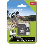 Obrzok produktu INTEGRAL micro SDHC / SDXC pre Action Camera Card (testovan s GoPro),  64GB