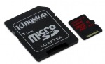 Obrzok produktu Kingston microSDXC karta 64GB UHS-I Class 3 (tanie / zpis;90 / 80MB / s) + adaptr