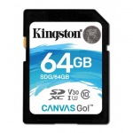 Obrzok produktu Kingston 64GB SDXC Canvas Go 90R / 45W CL10 U3 V30