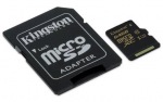 Obrzok produktu Kingston MicroSDHC karta 64GB Class U3 UHS-I (tanie / zpis;90 / 45MB / s) + adaptr