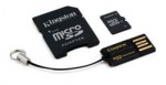 Obrzok produktu 64 GB . microSDXC Karta Kingston class 10 + MicroSD takou + Adaptr (w10MB / s)