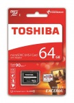 Obrzok produktu 64 GB . microSDXC karta Toshiba EXCERIA Class 10 UHS + adaptr 