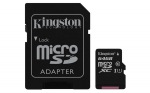 Obrzok produktu 64 GB . microSDXC karta Kingston Class 10 UHS-I (r80MB / s,  w10MB / s) + adaptr