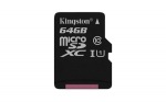 Obrzok produktu 64 GB . microSDXC karta Kingston Class 10 UHS-I (r80MB / s,  w10MB / s) bez adaptra