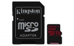 Obrzok produktu 64 GB . microSDXC karta Kingston Class U3 UHS-I V30 A1 (r100MB / s,  w80MB / s) + adaptr
