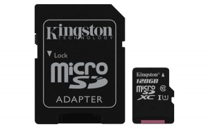 Obrzok 128 GB . microSDXC karta Kingston Class 10 UHS-I (r80MB  - SDCS/128GB