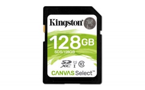 Obrzok 128 GB . SDXC karta Kingston . Class 10 UHS-I ( r80MB  - SDS/128GB