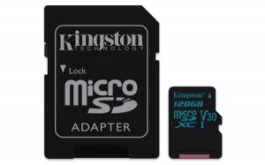 Obrzok 128 GB . microSDXC karta Kingston Class U3 UHS-I V30 (r90MB  - SDCG2/128GB