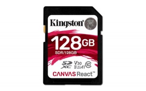 Obrzok 128 GB . SDXC karta Kingston . Class 10 UHS-I U3 V30 A1 ( r100MB  - SDR/128GB