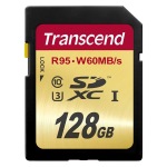 Obrzok produktu Transcend SDXC karta 128GB Class10 UHS-I U3 (tanie / zpis: 95 / 60MB / s)