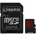 Obrzok produktu Kingston microSDXC karta 128GB UHS-I Class 3 (tanie / zpis;90 / 80MB / s) + adaptr