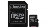 Obrzok produktu 128 GB . microSDXC karta Kingston Class 10 UHS-I (r80MB / s,  w10MB / s) + adaptr