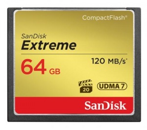 Obrzok SanDisk Compact Flash Extreme karta 64GB UDMA7 (rchlos a 120MB  - SDCFXSB-064G-G46