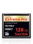 Obrázok produktu SanDisk Compact Flash Extreme karta 128GB (rýchlosť až 160MB / s)