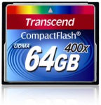 Obrzok produktu Transcend Compact Flash karta 64GB 400x,  tanie a 90MB / s; zpis a 60MB / s