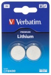 Obrzok produktu Verbatim Ltiov batria CR2430 3V 2-Pack