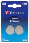 Obrzok produktu Verbatim Ltiov batria CR2450 3V 2-Pack