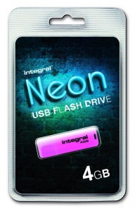 Obrzok INTEGRAL Drive Neon 4GB USB 2.0 flashdisk - INFD4GBNEONPK