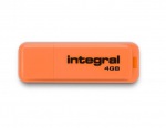 Obrzok produktu INTEGRAL Drive Neon 4GB USB 2.0 flashdisk,  oranov