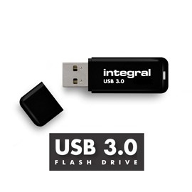 Obrzok INTEGRAL Noir 8GB USB 3.0 flashdisk (tanie a 110MB  - INFD8GBNOIR3.0