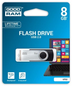Obrzok 8 GB .  USB k . GOODDRIVE Twister ierna - UTS2-0080K0R11
