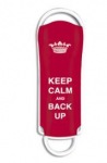 Obrzok produktu INTEGRAL Xpression 8GB USB 2.0 flashdisk,  "Keep Calm & Back Up",  erven