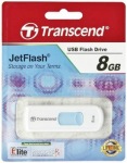 Obrzok produktu Transcend JetFlash 530 flashdisk 8GB USB 2.0,  vsuv.konektor,  biely