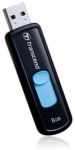 Obrzok produktu Transcend JetFlash 500 flashdisk 8GB USB 2.0,  vsuv.konektor,  ern,  7 / 15MB / s