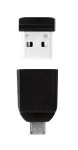 Obrzok produktu Verbatim USB disk 2.0 NANO 8GB STORE  N  STAY + OTG Adaptr