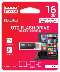 Obrzok 16 GB .   USB 3.0 k . GOODDRIVE TWIN ierna - OTN3-0160K0R11