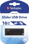 Obrzok produktu Verbatim Store & Go Slider flashdisk 16GB,  tanie 10mb / s,  zpis 4MB / s,  ierny