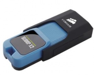 Obrzok Corsair Flash Voyager Slider X2 USB 3.0 32GB (tanie: 200MB  - CMFSL3X2-32GB