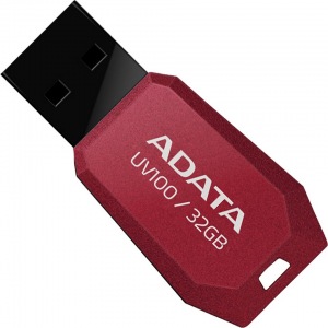 Obrzok ADATA, UV100, USB k 32GB, erven - AUV100-32G-RRD