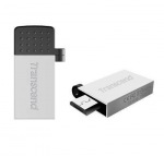 Obrzok produktu Transcend Jetflash 380S OTG USB 2.0 flashdisk 32GB,  USB + micro USB,  strieborny