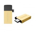 Obrzok produktu Transcend Jetflash 380G OTG flashdisk USB 2.0 32GB,  USB + micro USB,  zlaty