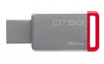 Obrzok produktu 32 GB . USB 3.0 kl . Kingston DataTraveler 50 (Metal / Red) 