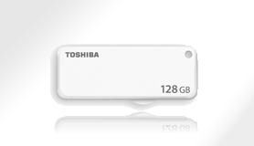 Obrzok 128 GB .   USB k . TOSHIBA - TransMemory biely - THN-U203W1280E4