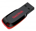 Obrzok produktu Sandisk Cruzer BLADE 64GB USB 2.0 flashdisk (zpis: 7MB / s; tanie: 18MB / s)